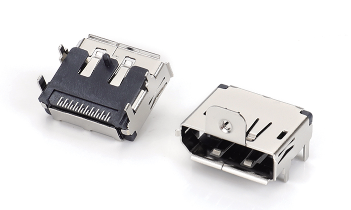 DP SMT 2.1 直脚有柱M2螺丝孔H=8.78 DWF20U-11BN-38R0